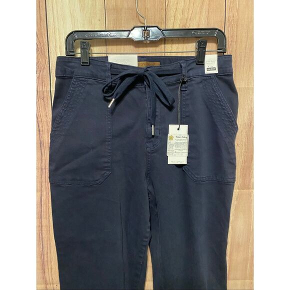 Judy Blue 9/29 high waist Navy NWT pants cuffed jogger denim style - Picture 5 of 13